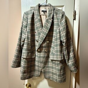 Classic Eloquii Elements Plaid Women’s Blazer - worn once. Excellent condition.